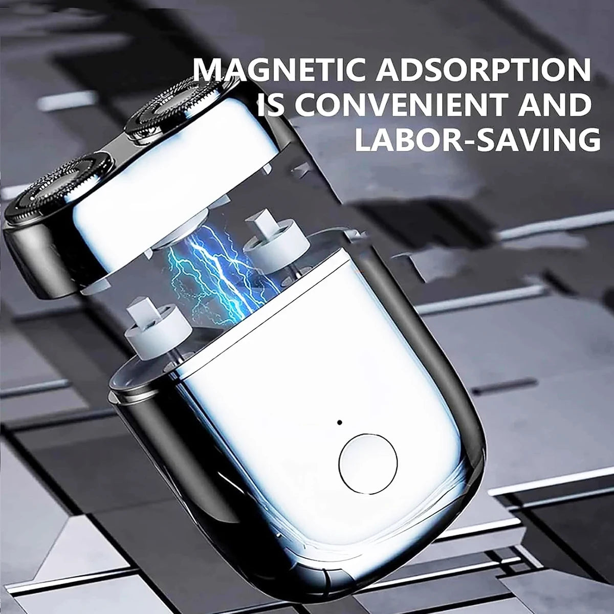 Electric Mini Travel Shaver for Men - Pocket Size Washable Electronic Razor - Mens Rechargeable Portable Cordless Shaving
